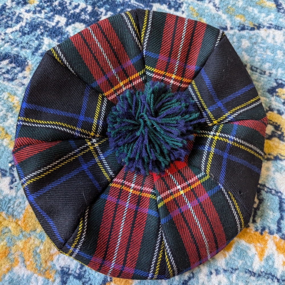 Hanna Hats of Ireland Plaid Golf Newsboy Cap Size S